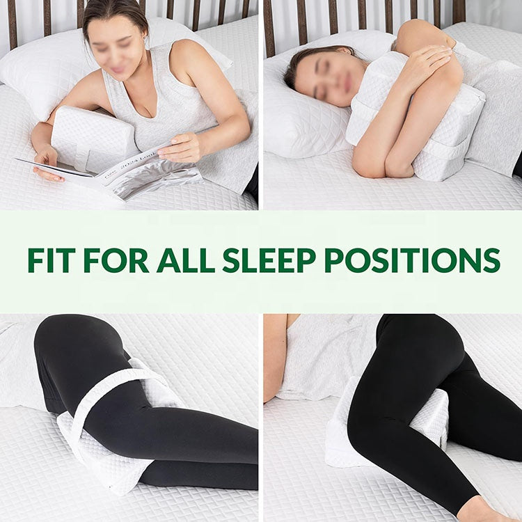 Cartizma Knee Pillow– Knee Pillow for Side Sleeper Memory Foam