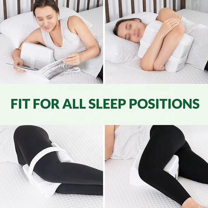 Cartizma Knee Pillow– Knee Pillow for Side Sleeper Memory Foam